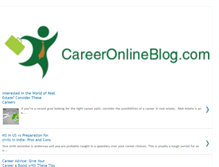 Tablet Screenshot of careeronlineblog.com